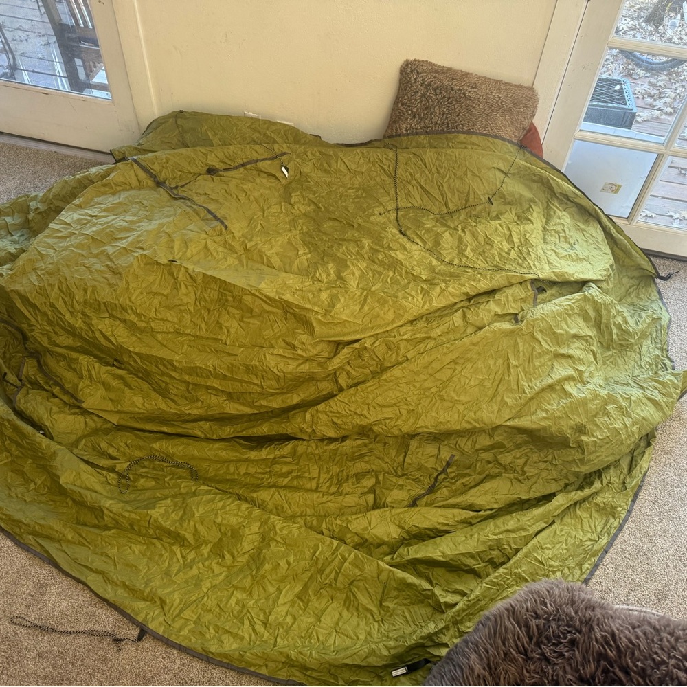 Lanshan 2 person 2lb trekking pole Green Camping Tent